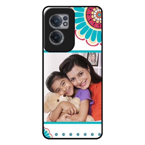 OnePlus Nord CE 2 5G Custom Glass Phone Case - Flower Design