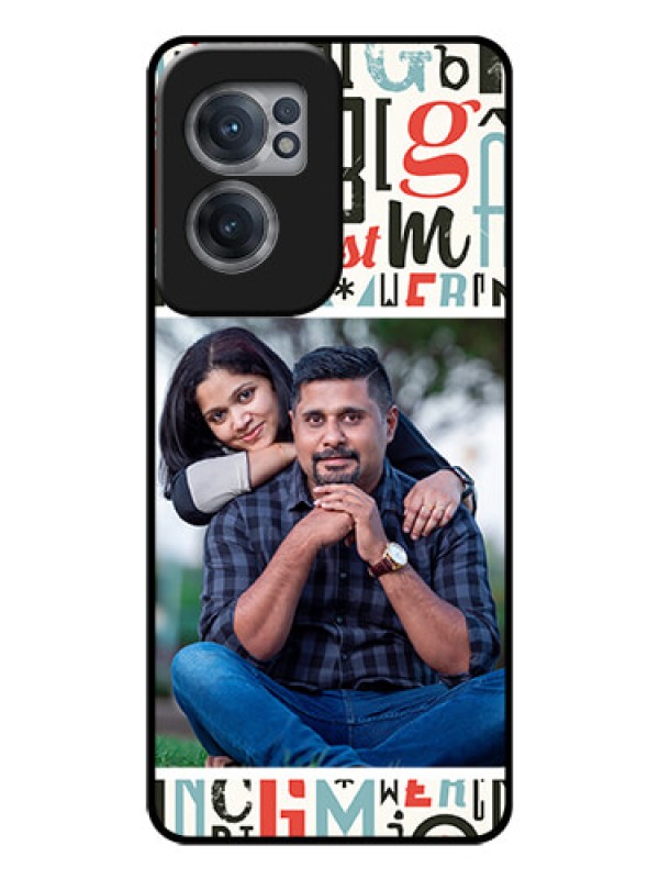 Custom OnePlus Nord CE 2 5G Personalized Glass Phone Case - Alphabet Design