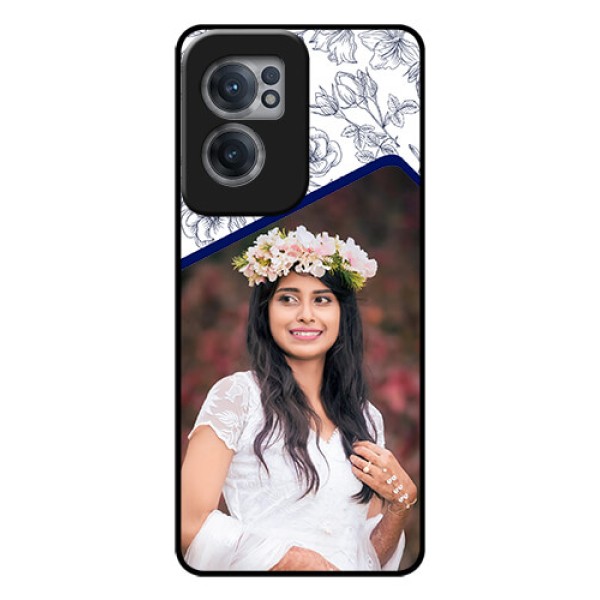 OnePlus Nord CE 2 5G Personalized Glass Phone Case - Premium Floral Design