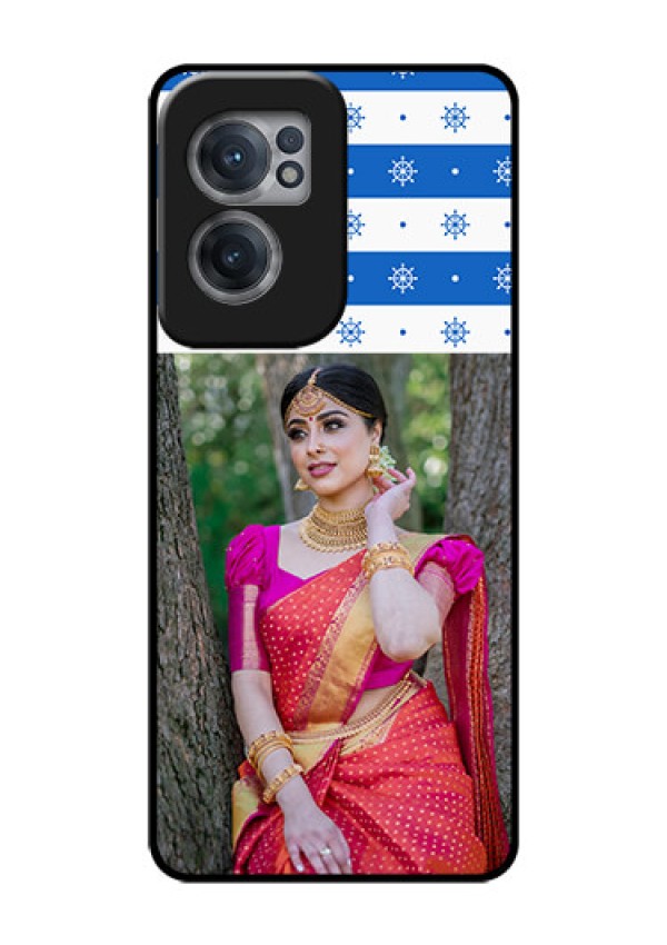 OnePlus Nord CE 2 5G Photo Printing on Glass Case - Snow Pattern Design