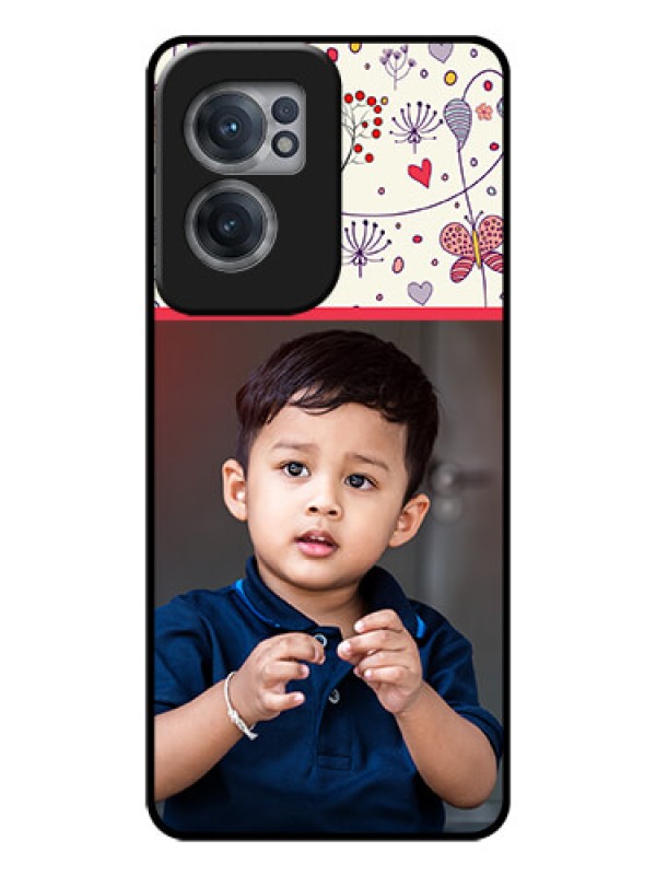 Custom OnePlus Nord CE 2 5G Custom Glass Mobile Case - Premium Floral Design