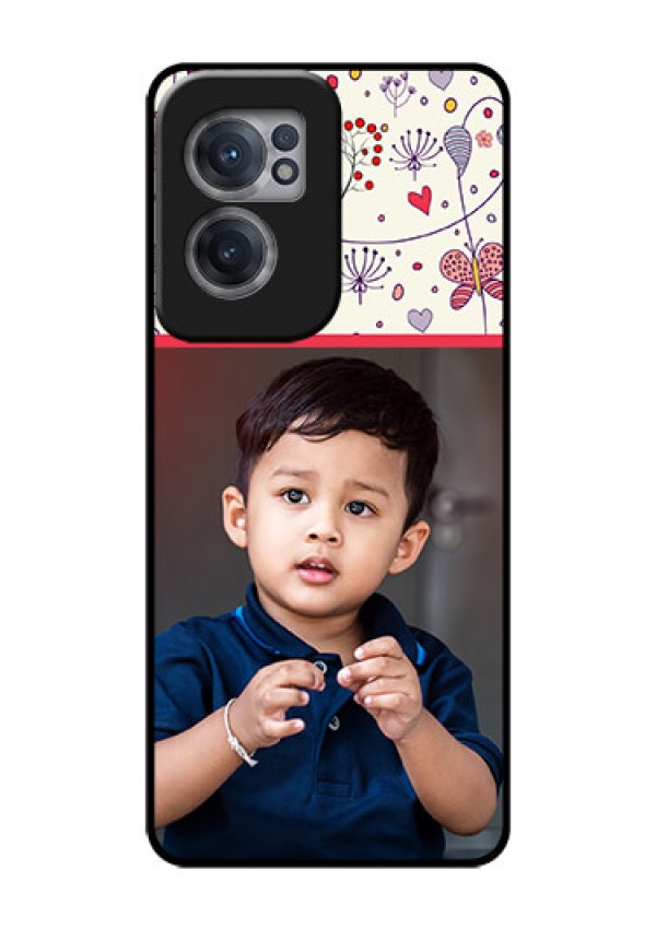 OnePlus Nord CE 2 5G Custom Glass Mobile Case - Premium Floral Design