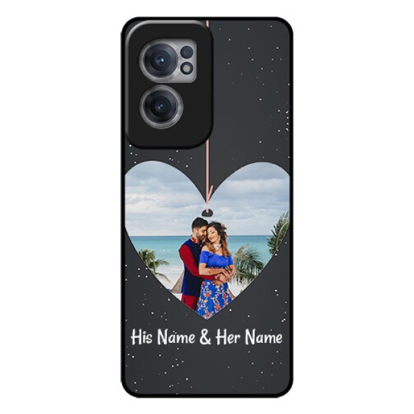 OnePlus Nord CE 2 5G Custom Glass Phone Case - Hanging Heart Design