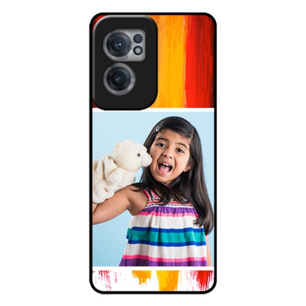 OnePlus Nord CE 2 5G Personalized Glass Phone Case - Multi Color Design