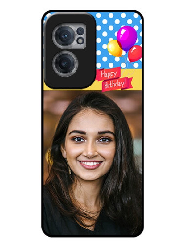 Custom OnePlus Nord CE 2 5G Custom Glass Mobile Case - Happy Birthday Design