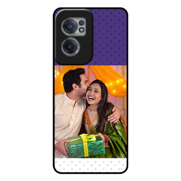 OnePlus Nord CE 2 5G Personalized Glass Phone Case - Violet Pattern Design OnePlus Nord CE 2 5G Personalized Glass Phone Case - Violet Pattern Design