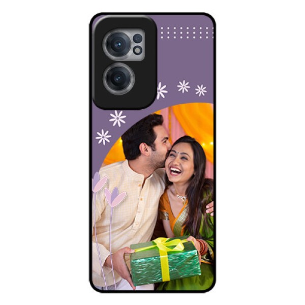OnePlus Nord CE 2 5G Custom Glass Mobile Case - Lavender flowers design