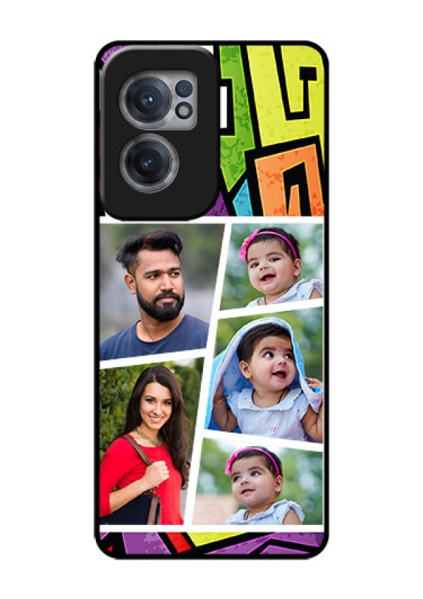 OnePlus Nord CE 2 5G Custom Glass Phone Case - Graffiti pattern Design
