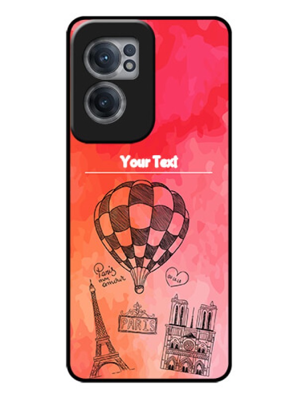 Custom OnePlus Nord CE 2 5G Custom Glass Phone Case - Paris Theme Design