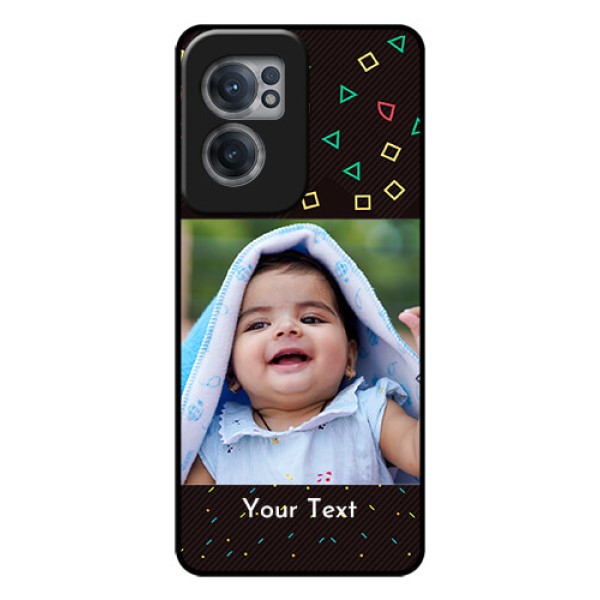 OnePlus Nord CE 2 5G Custom Glass Phone Case - with confetti birthday design OnePlus Nord CE 2 5G Custom Glass Phone Case - with confetti birthday design