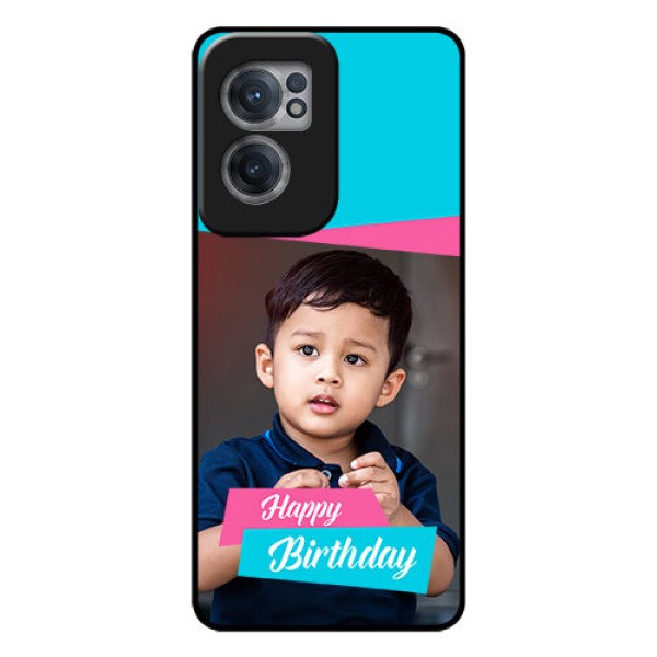 OnePlus Nord CE 2 5G Personalized Glass Phone Case - Image Holder with 2 Color Design
