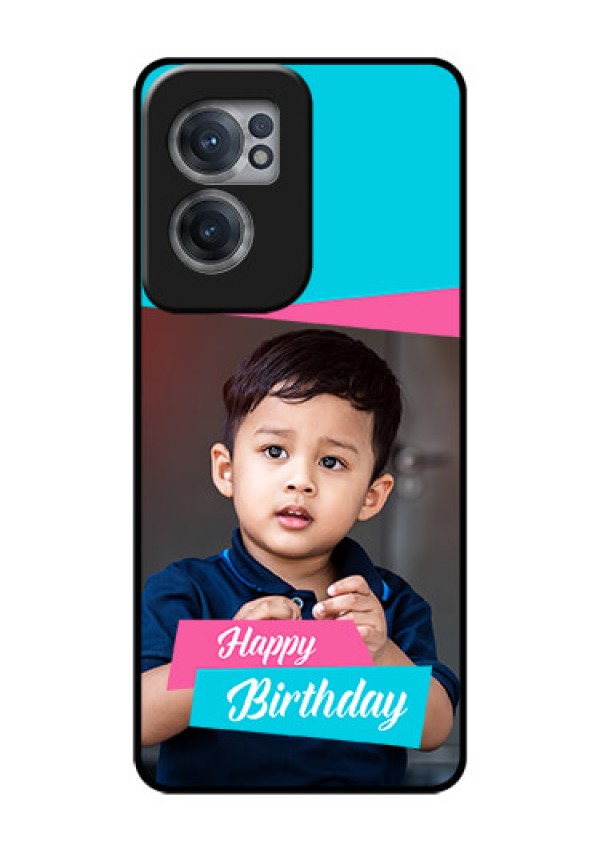 OnePlus Nord CE 2 5G Personalized Glass Phone Case - Image Holder with 2 Color Design