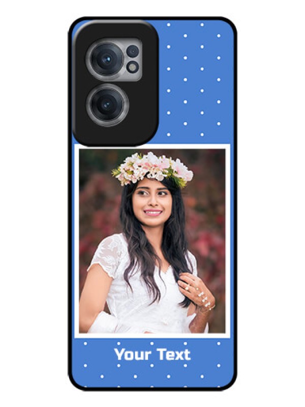 Custom OnePlus Nord CE 2 5G Photo Printing on Glass Case - Polka dots design