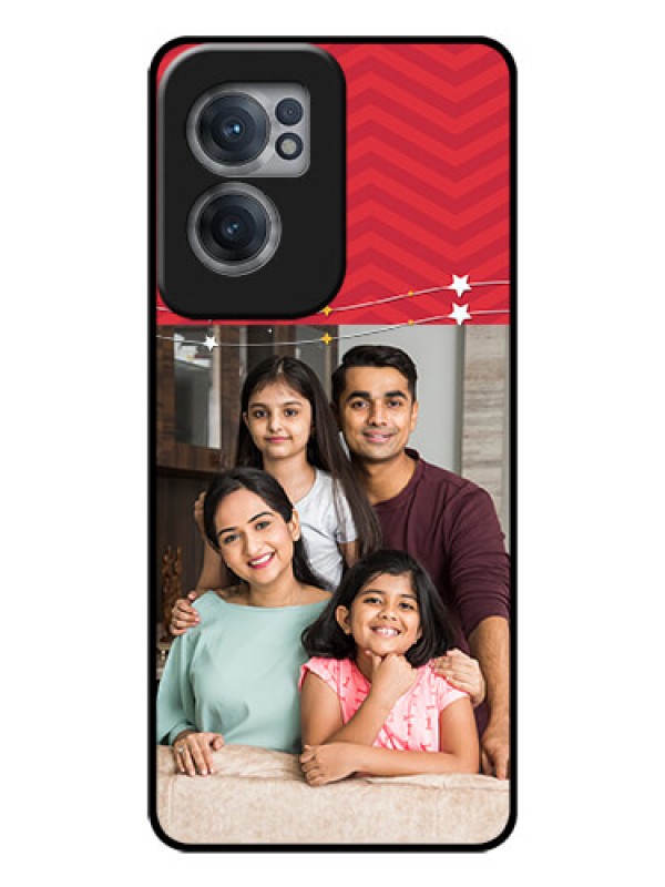 Custom OnePlus Nord CE 2 5G Personalized Glass Phone Case - Happy Family Design