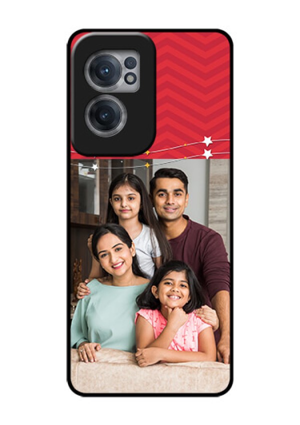 OnePlus Nord CE 2 5G Personalized Glass Phone Case - Happy Family Design