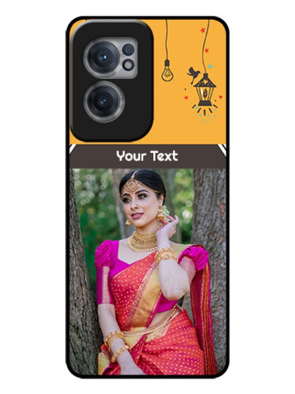 Custom OnePlus Nord CE 2 5G Custom Glass Mobile Case - with Family Picture and Icons