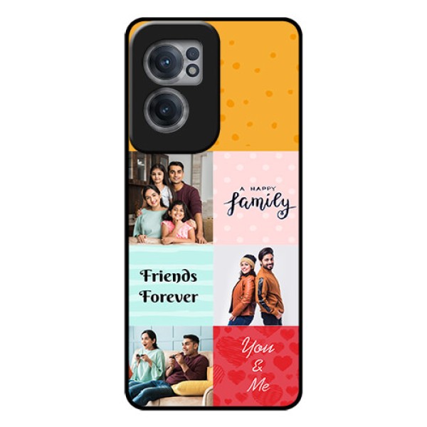 OnePlus Nord CE 2 5G Personalized Glass Phone Case - Images with Quotes Design