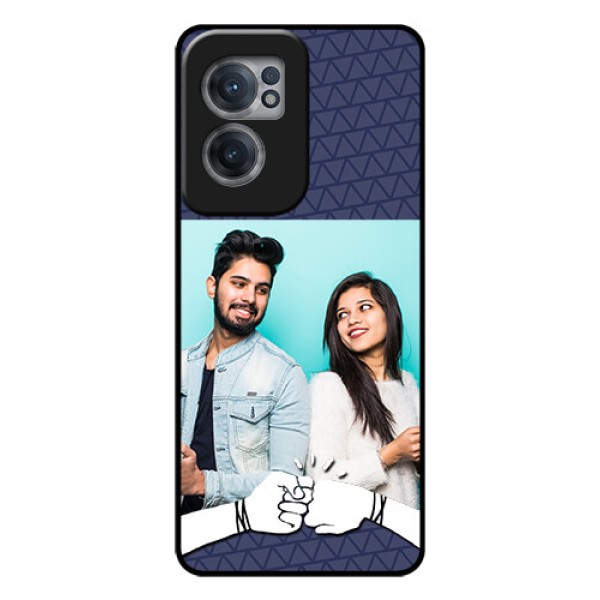 OnePlus Nord CE 2 5G Photo Printing on Glass Case - with Best Friends Design OnePlus Nord CE 2 5G Photo Printing on Glass Case - with Best Friends Design