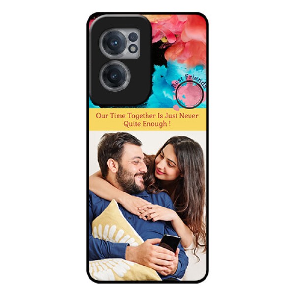 OnePlus Nord CE 2 5G Custom Glass Mobile Case - Quote with Acrylic Painting Design OnePlus Nord CE 2 5G Custom Glass Mobile Case - Quote with Acrylic Painting Design