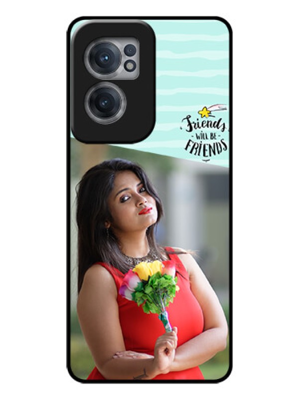 Custom OnePlus Nord CE 2 5G Custom Glass Phone Case - Friends Picture Icon Design