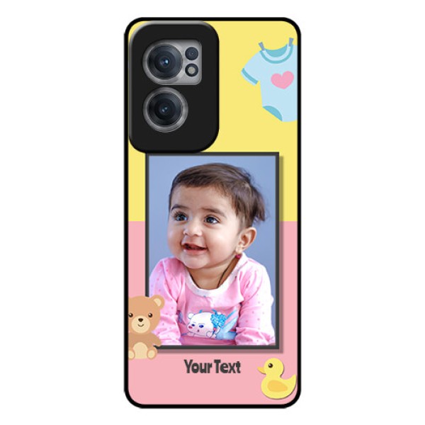 OnePlus Nord CE 2 5G Photo Printing on Glass Case - Kids 2 Color Design