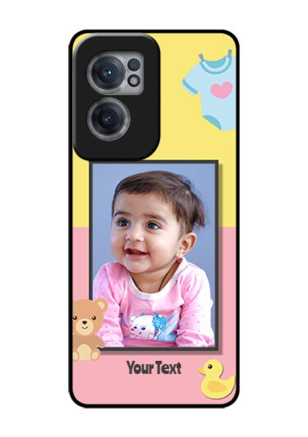 OnePlus Nord CE 2 5G Photo Printing on Glass Case - Kids 2 Color Design
