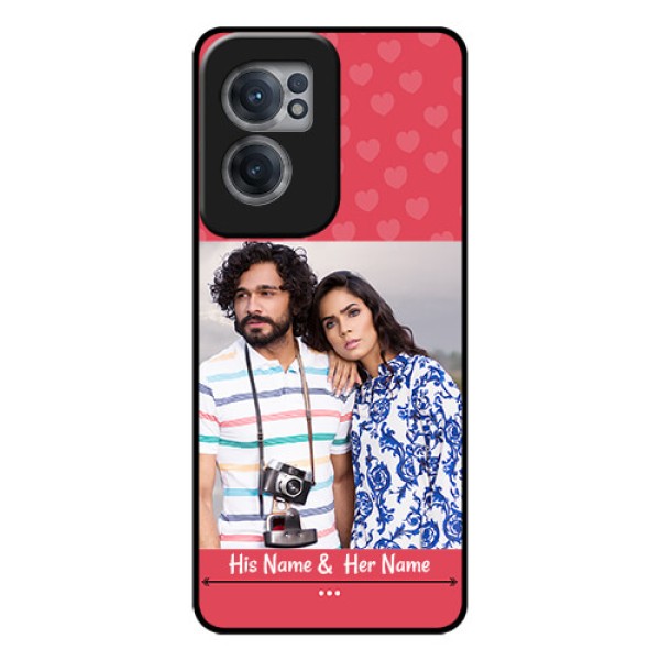OnePlus Nord CE 2 5G Photo Printing on Glass Case - Simple Love Design