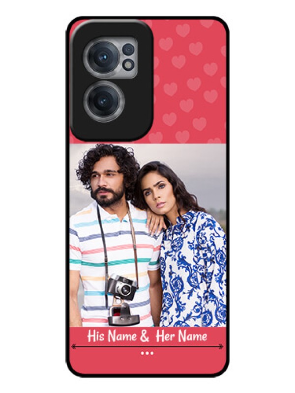 Custom OnePlus Nord CE 2 5G Photo Printing on Glass Case - Simple Love Design