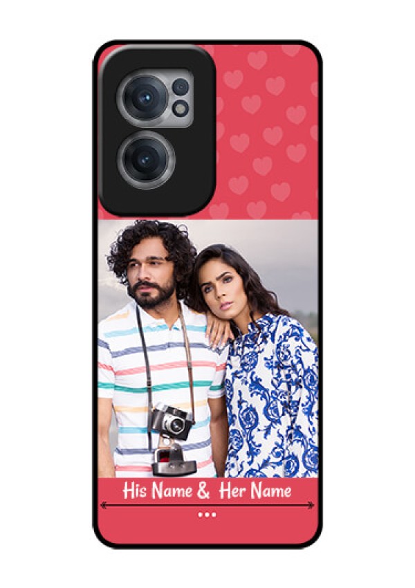OnePlus Nord CE 2 5G Photo Printing on Glass Case - Simple Love Design