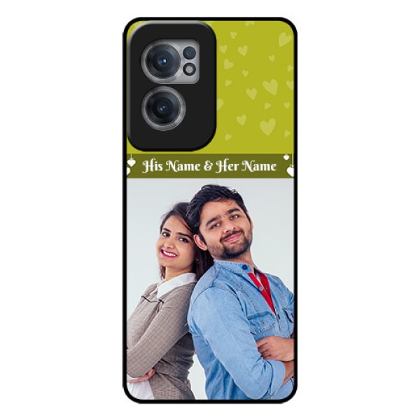 OnePlus Nord CE 2 5G Custom Glass Phone Case - You & Me Heart Design