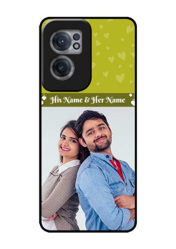 OnePlus Nord CE 2 5G Custom Glass Phone Case - You & Me Heart Design