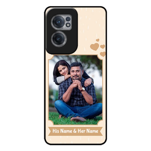 OnePlus Nord CE 2 5G Custom Glass Phone Case - with confetti love design OnePlus Nord CE 2 5G Custom Glass Phone Case - with confetti love design
