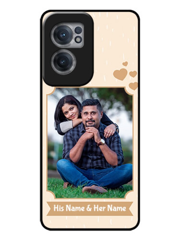 Custom OnePlus Nord CE 2 5G Custom Glass Phone Case - with confetti love design