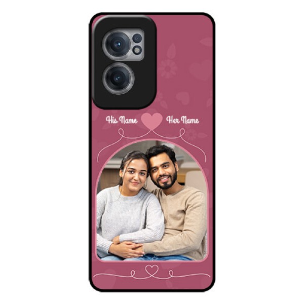OnePlus Nord CE 2 5G Photo Printing on Glass Case - Love Floral Design
