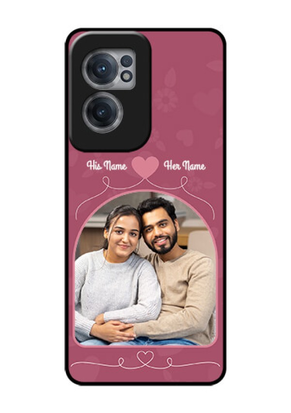 OnePlus Nord CE 2 5G Photo Printing on Glass Case - Love Floral Design
