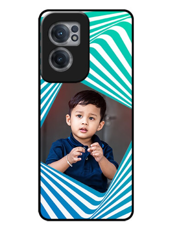 Custom OnePlus Nord CE 2 5G Personalized Glass Phone Case - Abstract Spiral Design