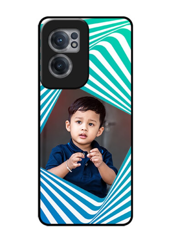 OnePlus Nord CE 2 5G Personalized Glass Phone Case - Abstract Spiral Design