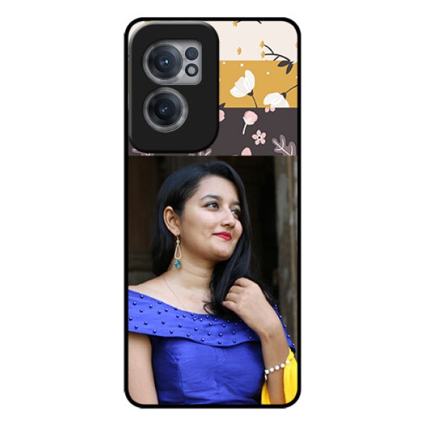 OnePlus Nord CE 2 5G Custom Glass Phone Case - Stylish Floral Design