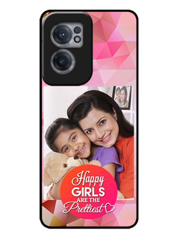 Custom OnePlus Nord CE 2 5G Photo Printing on Glass Case - Abstract Triangle Design