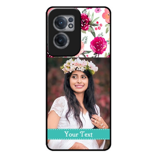 OnePlus Nord CE 2 5G Custom Glass Phone Case - Watercolor Floral Design OnePlus Nord CE 2 5G Custom Glass Phone Case - Watercolor Floral Design