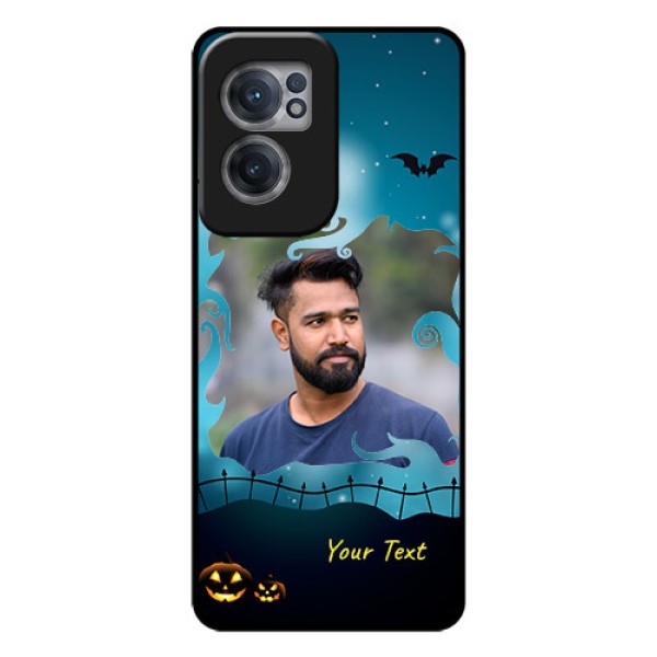OnePlus Nord CE 2 5G Custom Glass Phone Case - Halloween frame design OnePlus Nord CE 2 5G Custom Glass Phone Case - Halloween frame design