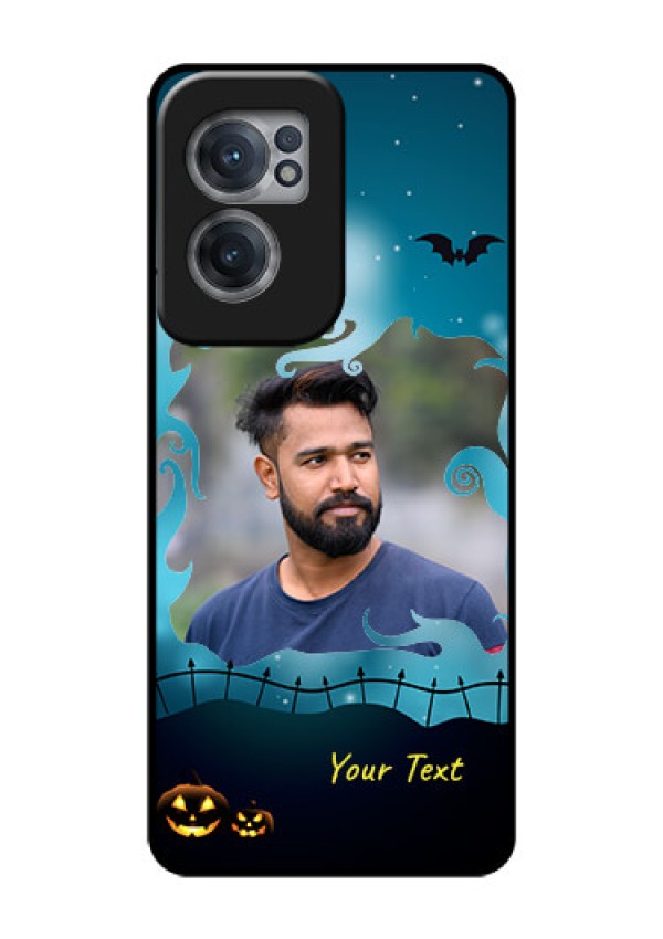 OnePlus Nord CE 2 5G Custom Glass Phone Case - Halloween frame design