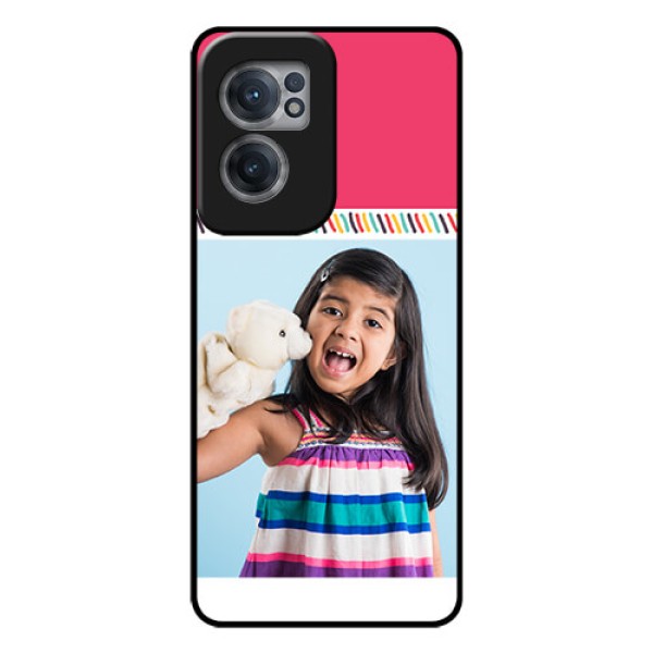 OnePlus Nord CE 2 5G Personalized Glass Phone Case - Line art design