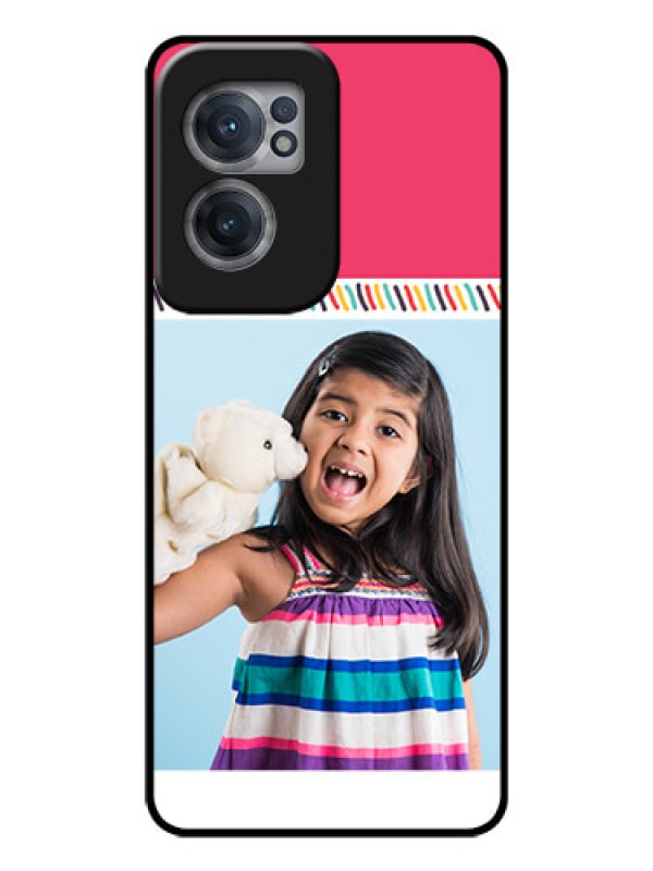 Custom OnePlus Nord CE 2 5G Personalized Glass Phone Case - Line art design