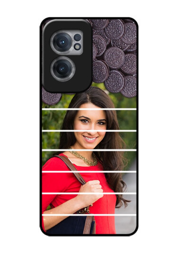 OnePlus Nord CE 2 5G Custom Glass Phone Case - with Oreo Biscuit Design