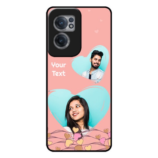 OnePlus Nord CE 2 5G Custom Glass Mobile Case - Love Doodle Design