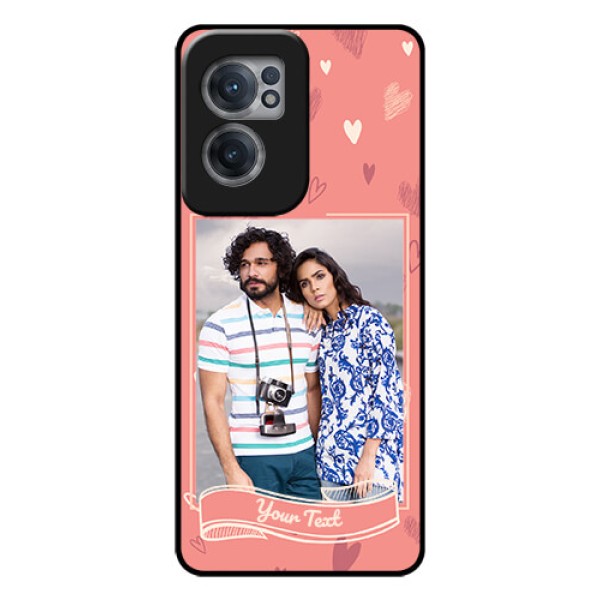 OnePlus Nord CE 2 5G Custom Glass Phone Case - Love doodle art Design