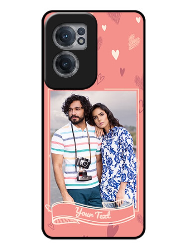 Custom OnePlus Nord CE 2 5G Custom Glass Phone Case - Love doodle art Design