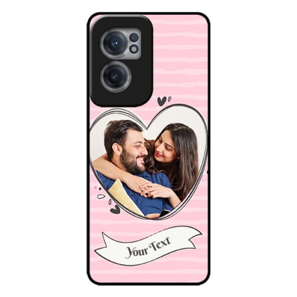 OnePlus Nord CE 2 5G Custom Glass Phone Case - Vintage Heart Design