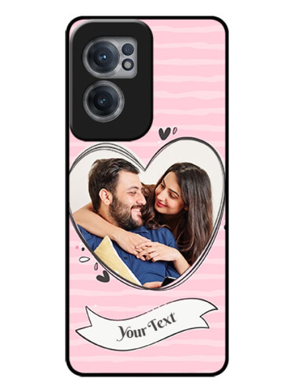 Custom OnePlus Nord CE 2 5G Custom Glass Phone Case - Vintage Heart Design